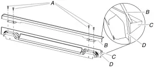 WOD77EC0HS - Install Deflector Kit Bracket 1