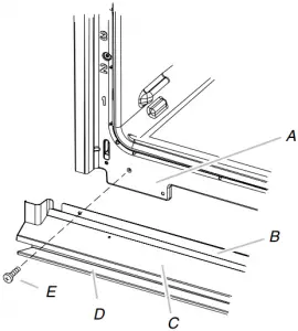 WOD77EC0HS - Install Deflector Kit Bracket 2