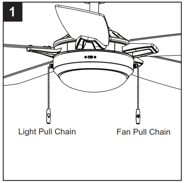 Harbor Breeze 42132 Audiss Ceiling Fan - OPERATING