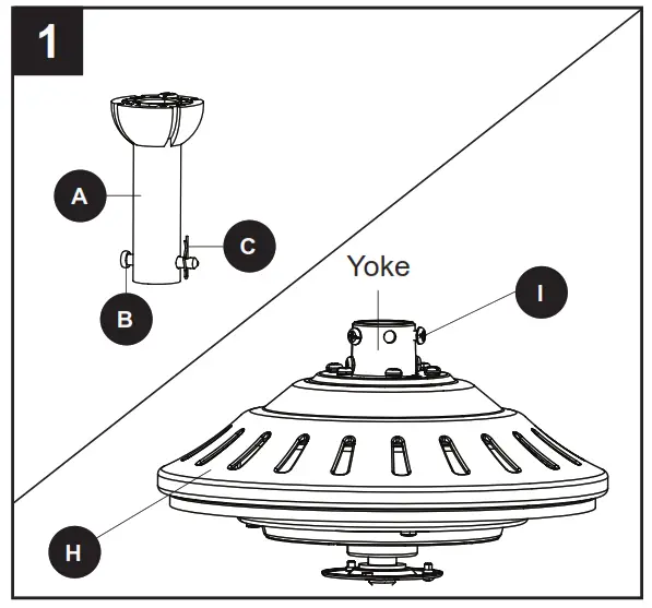 Harbor Breeze 42132 Audiss Ceiling Fan - STANDARD
