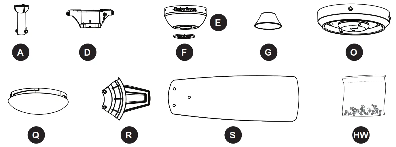 Harbor Breeze 42132 Audiss Ceiling Fan - fig