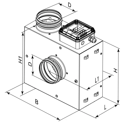 BLAUBERG Iso Sound Insulated Fan - Fig 1