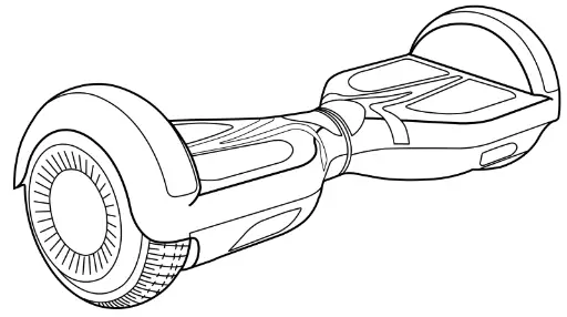 SIMATE 6.5 Inch Hoverboard - Figure 1