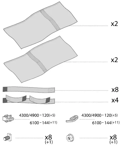 CANOPIA AC-DAL4300CUR-706596 Curtain and Netting Set for Dallas Gazebos - Figure 4