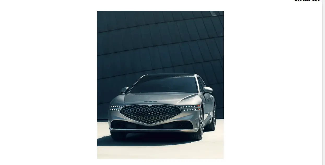 Genesis G90 2023 Motortrend Car User Guide