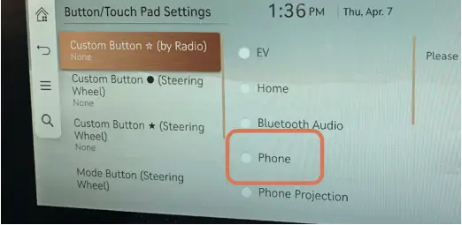 GENESIS G90 - Custom Button 2