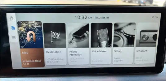 GENESIS G90 - MAP DISPLAYS 6
