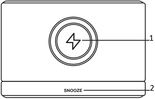 Hearth Hand 2022-12-9 Alarm Clock with Wireless Charger 1