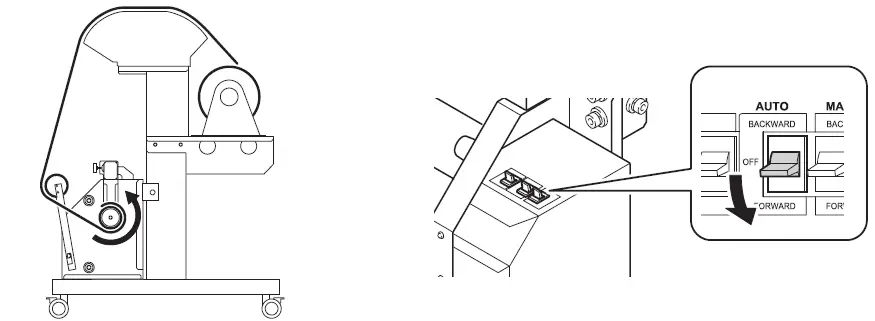 Roland TUC-4 Automatic Take Up Roller DG Printer 47