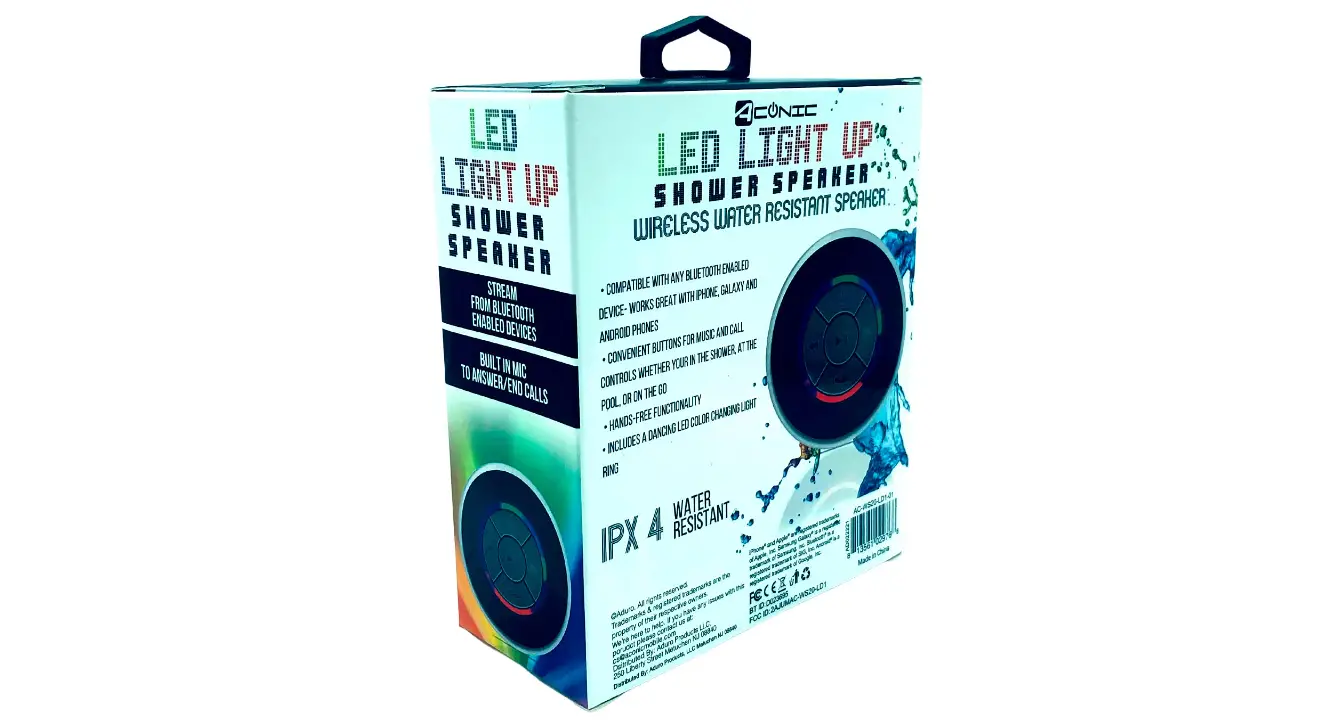 Aconic Ac-cssp-cl Led Shower Speaker User Manual