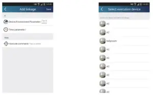 Set the parameters of master device
