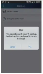 Backup to cloud
