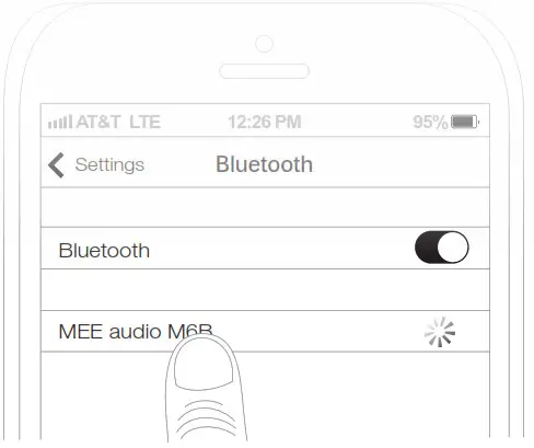 MEE audio M6B Wireless In-Ear Stereo Headset - PAIRING 1