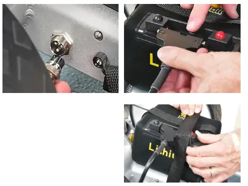 BATCADDY X8 Pro Electric Golf Caddy-Velcro strap