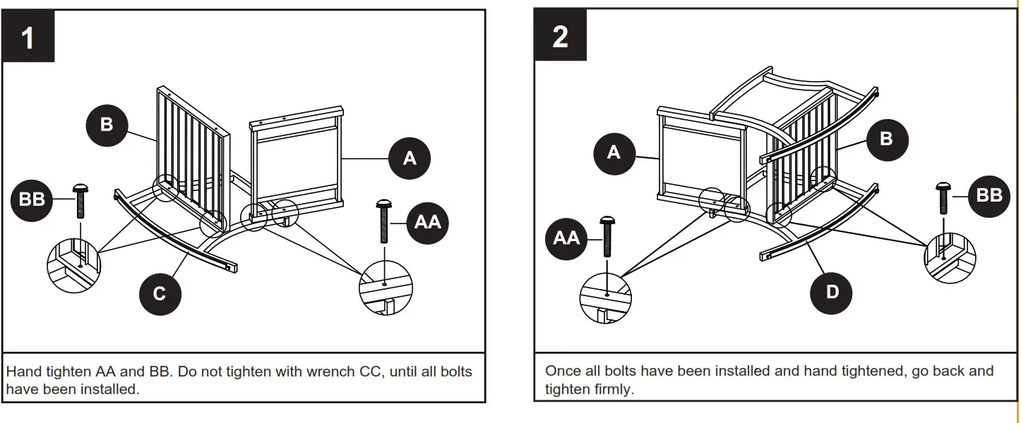 allen roth FRS60764R Piper Glen 2 CT Rocking Chair - Hand tighten