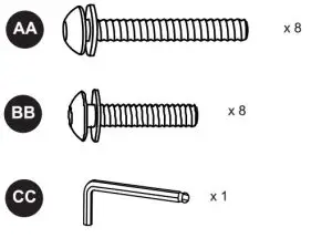 allen roth FRS60764R Piper Glen 2 CT Rocking Chair - Hardware