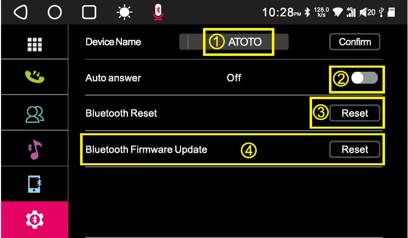 Bluetooth Settings
