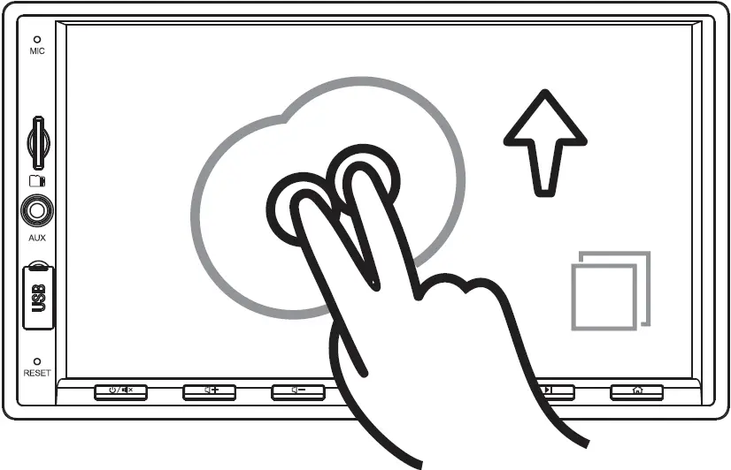 Two Fingers Scroll Up