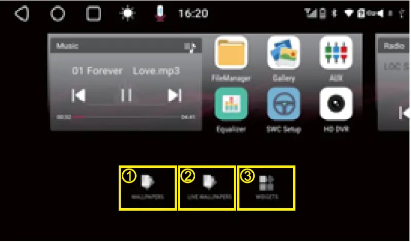 Wallpaper and Widgets