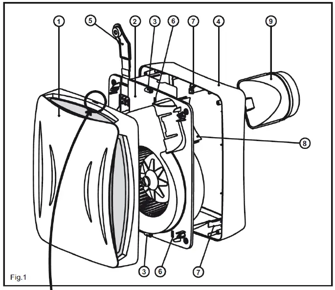 envirovent EBB Extractor Fan Installation Guide Fig1