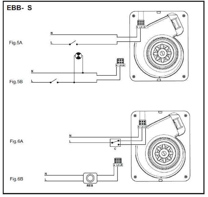 envirovent EBB Extractor Fan Installation Guide Fig4