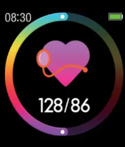 DAS 4 SG50 Samrt Watch with Black Silicon Strap -Blood Pressure Test