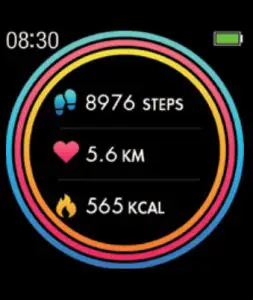 DAS 4 SG50 Samrt Watch with Black Silicon Strap - Features