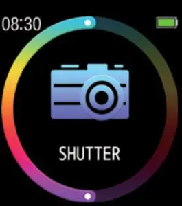 DAS 4 SG50 Samrt Watch with Black Silicon Strap - Remote Shutter