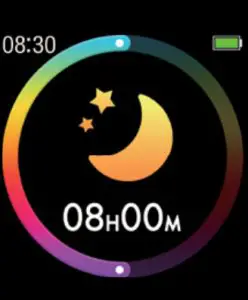 DAS 4 SG50 Samrt Watch with Black Silicon Strap - Sleep