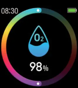 DAS 4 SG50 Samrt Watch with Black Silicon Strap - SpO2 Test