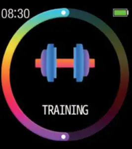 DAS 4 SG50 Samrt Watch with Black Silicon Strap - Training