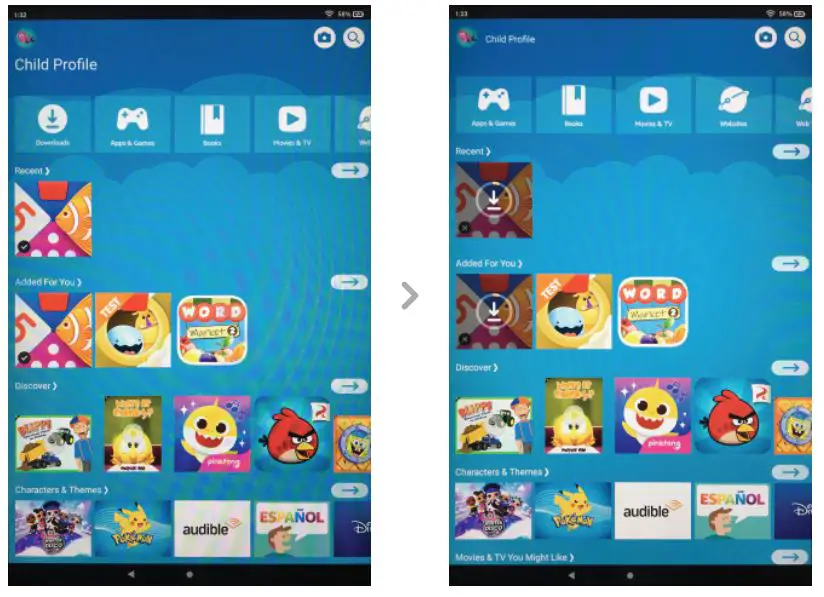 Osmo 904-00007 Fire Tablets - When in your child’s profile, tap on the games