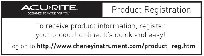 ACCURITE Professional Wireless Weather Station - Product Registration