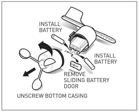 ACCURITE Professional Wireless Weather Station - Wireless Wind Sensor INSTALL BATTERIES