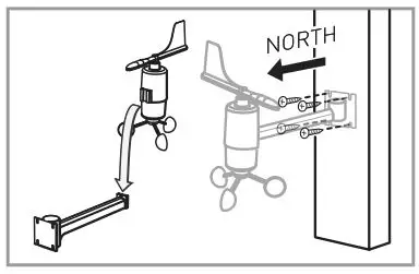 ACCURITE Professional Wireless Weather Station - Wireless Wind Sensor PLACEMENT