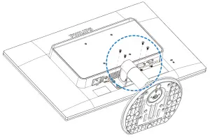PHILIPS 19S4 LED LCD Monitor - screws