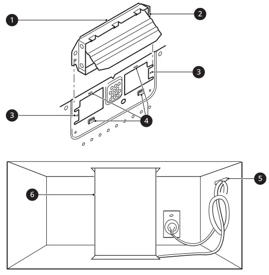 LG MVEL213 Microwave Oven-Exhaust Adapter