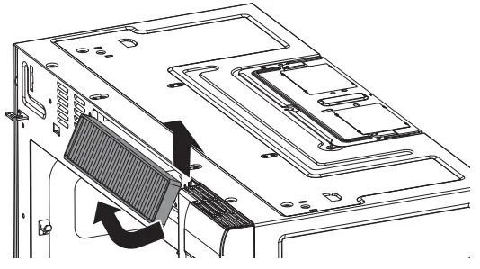 LG MVEL213 Microwave Oven-charcoal filter