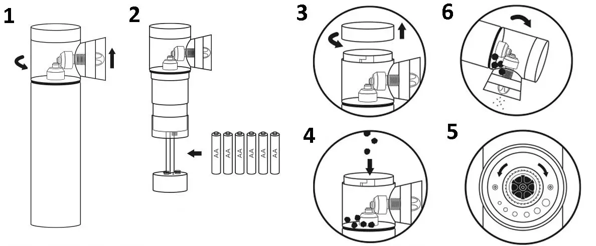 emerio PM-211798.1 PepperSalt Mill with Tilting Sensor - OPERATION