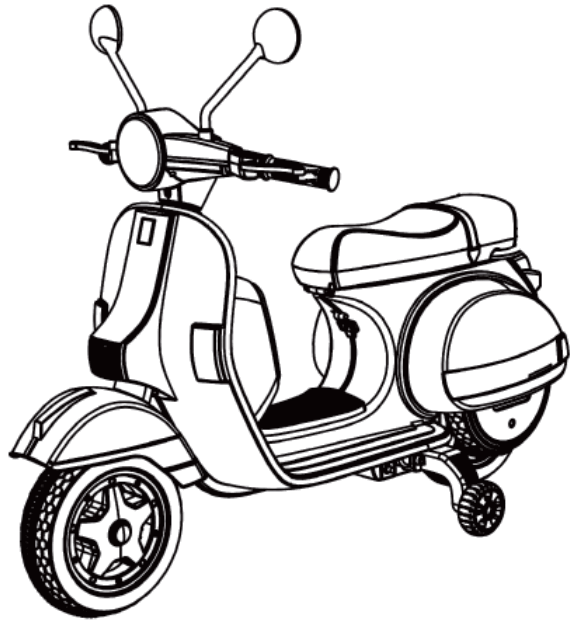 COSTWAY TY327441 Kids Ride On Motorcycle