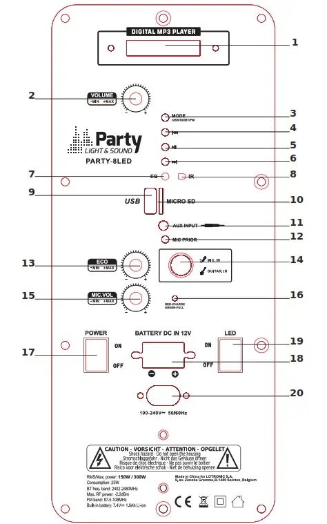 PartY Lotronic Portable Sound System - Overview