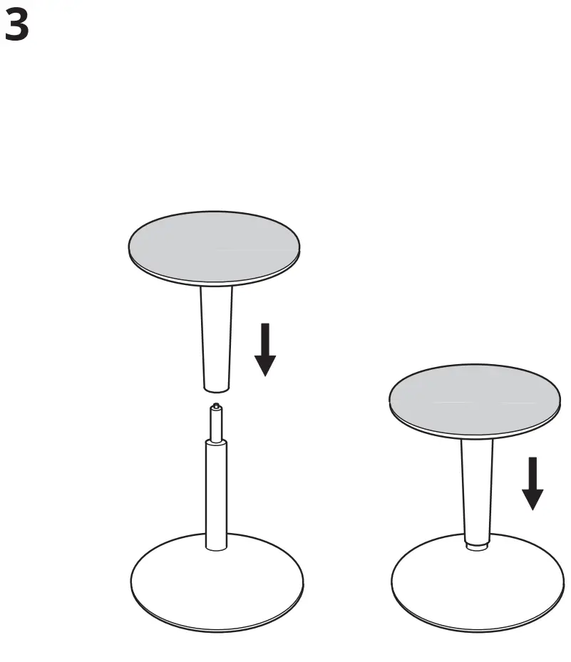 IKEA NILSERIK Standing Support Beige Vissle Dark Gray - fig1
