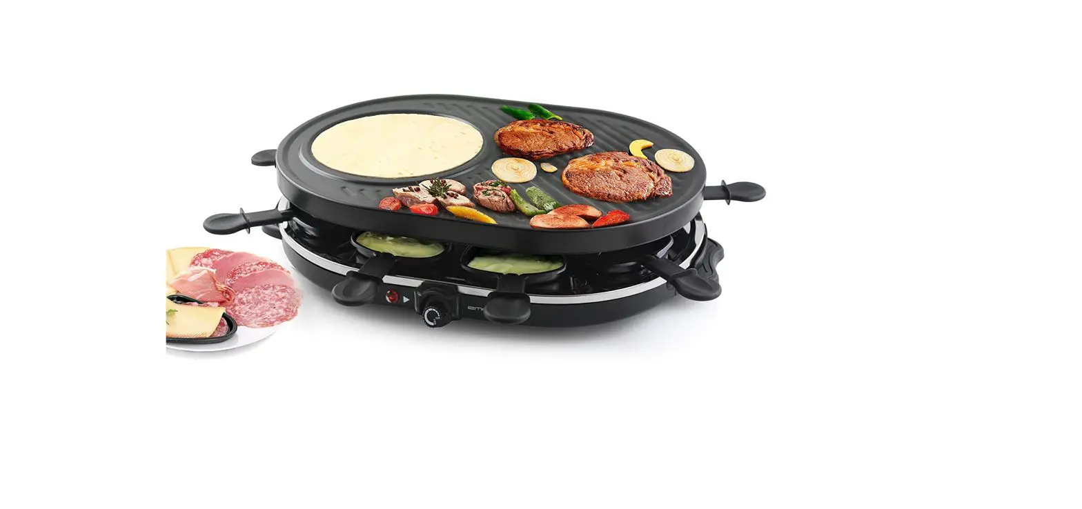 Emerio Rg-105522.9 Raclette Grill For 8 Persons Instruction Manual