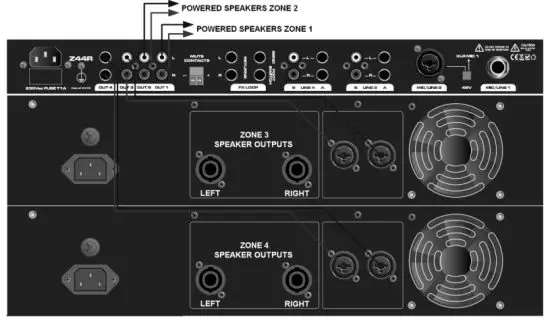 adastra Z44R Multi-Purpose Rack Mixer - PA Head