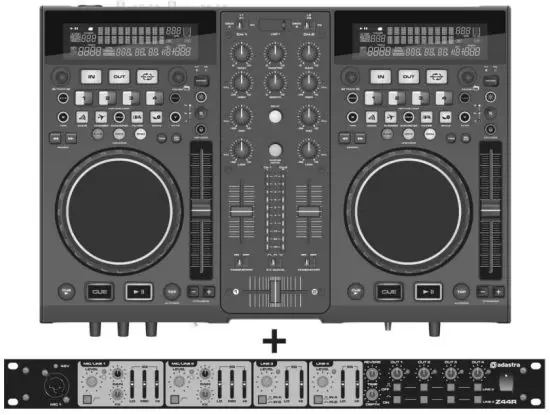 adastra Z44R Multi-Purpose Rack Mixer - Vocal Mixer