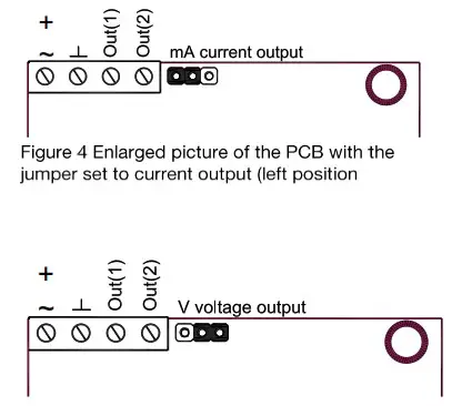 Senseair eSense Duct Disp CO2 Temperature Sensor - Electrical connections 2