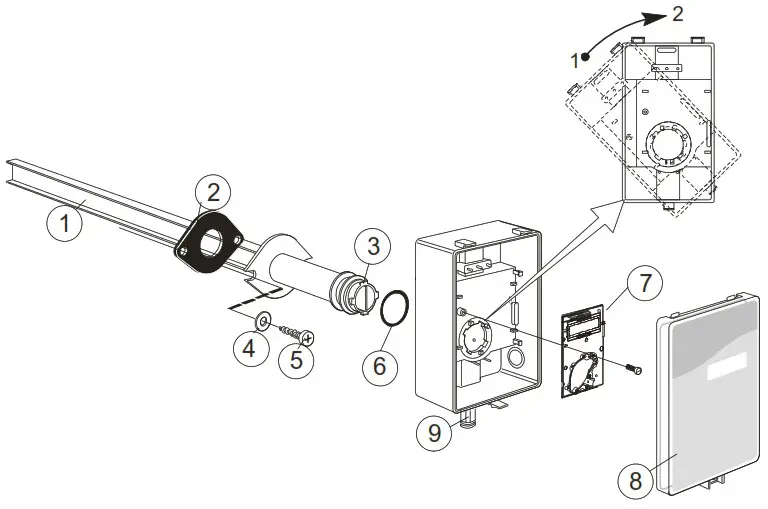 Senseair eSense Duct Disp CO2 Temperature Sensor - Product Overview 2