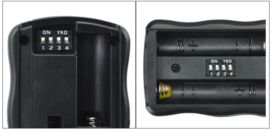 JJC JF U2 Wireless Remote Control With 2 Flash Trigger Kit - Channel setting