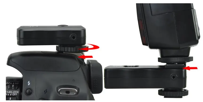 JJC JF U2 Wireless Remote Control With 2 Flash Trigger Kit - Wireless Flash Trigger