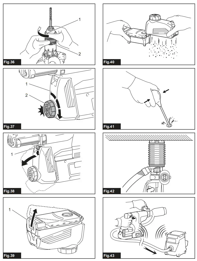 makita HR001G Cordless Combination Hammer - fig 6